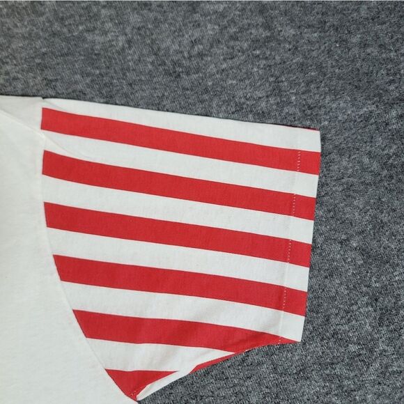 Vtg 90's L.A. Sportwear Amrica Flag Crewneck Mens T-Shirt Size L Single Stitch - Picture 7 of 11